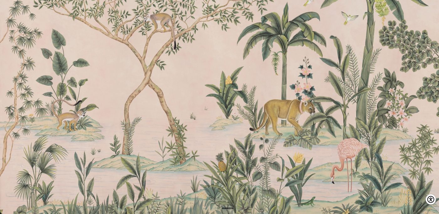 de Gournay The Colony wallpaper